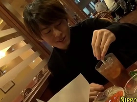 Asian twink enjoys solo playtime