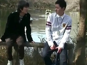 Young Shunichi indulges in pleasure with dildo and cum in gay orgy
