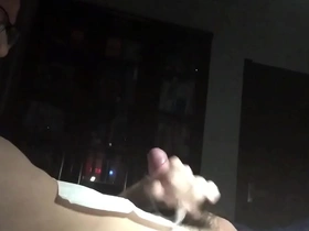 Gay Asian student's solo play ends in explosive cumshot