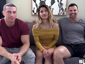 100lb Asian gets wrecked by two body builders