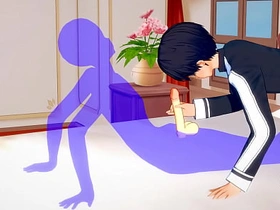 Sword Art Online Yaoi - Kirito Handjob and anal with creampie - Sissy crossdress Japanese Asian Manga Anime Film  Game Porn Gay